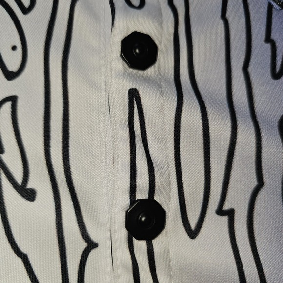 Jamie Sadock Polo Shirt Mens Large Black White Performance Casual Golf Stretch - Picture 7 of 14